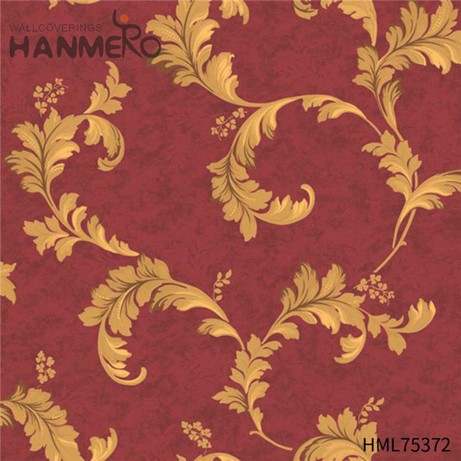 HANMERO PVC Gold Foil 0.53*10M Flowers Deep Embossed European Children Room Unique wallpaper for homes