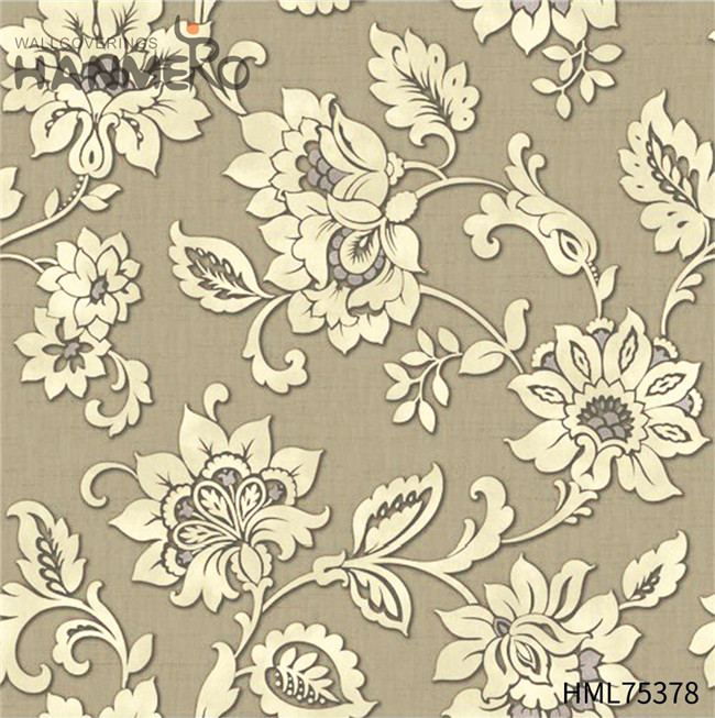 HANMERO PVC Gold Foil Children Room Flowers Deep Embossed European Unique 0.53*10M phone wallpapers