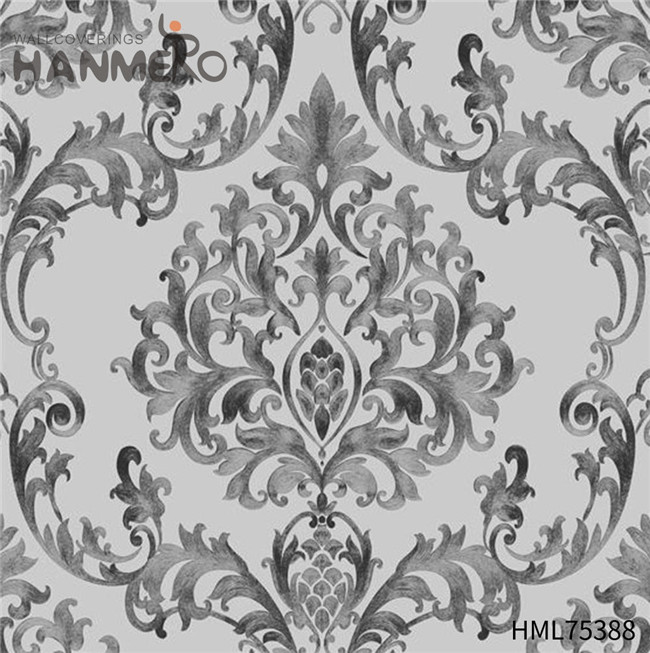HANMERO PVC Gold Foil Unique Deep Embossed Flowers European Children Room 0.53*10M wallpaper on wall
