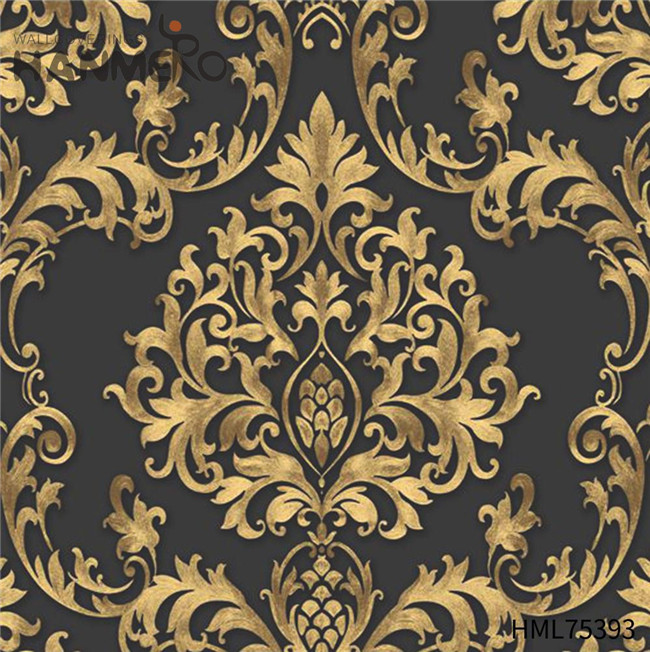 HANMERO Unique 0.53*10M wallpaper wallpaper wallpaper Deep Embossed European Children Room PVC Gold Foil Flowers