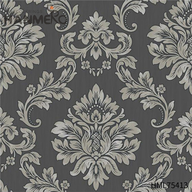 HANMERO nice wallpaper for home Unique Flowers Deep Embossed European Children Room 0.53*10M PVC Gold Foil