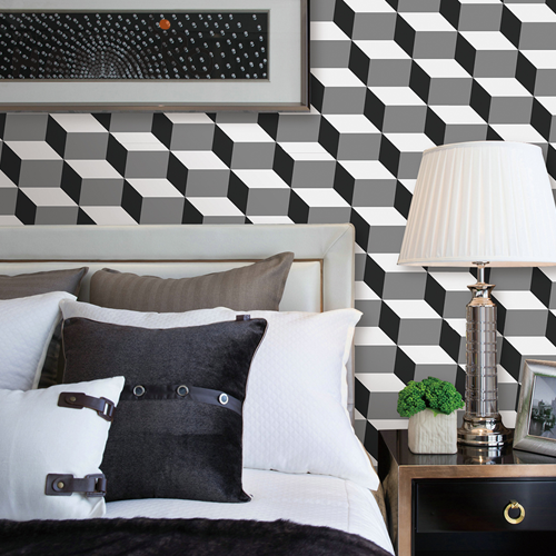 HANMERO PVC Fancy Geometric Technology designer wallcoverings Household 0.53M Classic