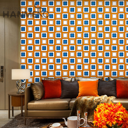 HANMERO PVC Household Geometric Technology Classic Fancy 0.53M wall to wall wallpaper