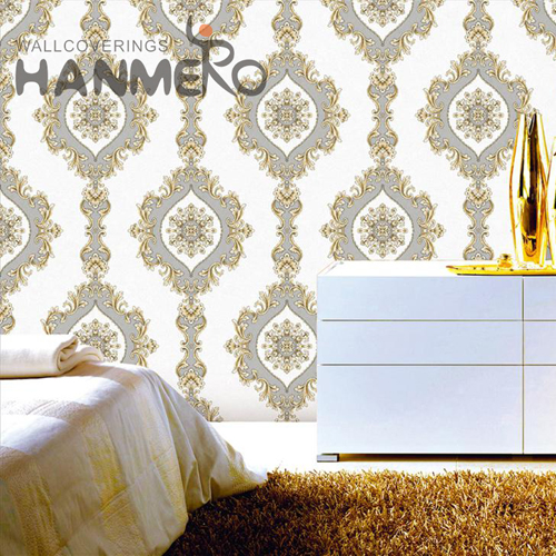 HANMERO PVC Seamless Flowers Deep Embossed European Theatres 1.06*15.6M wallpaper coverings