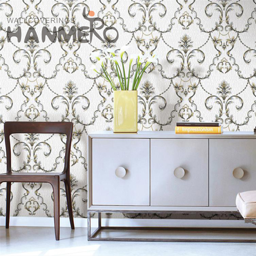 HANMERO PVC Seamless Flowers wallpaper at home walls European Theatres 1.06*15.6M Deep Embossed