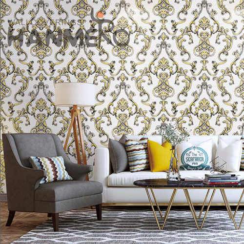 HANMERO PVC Stocklot Flowers Deep Embossed unique designer wallpaper Restaurants 1.06*15.6M European