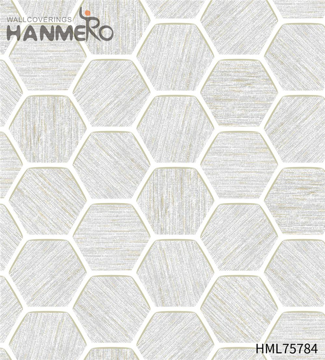 HANMERO Imaginative PVC Geometric Technology Pastoral Kitchen 0.53*10M wallpaper grey and yellow