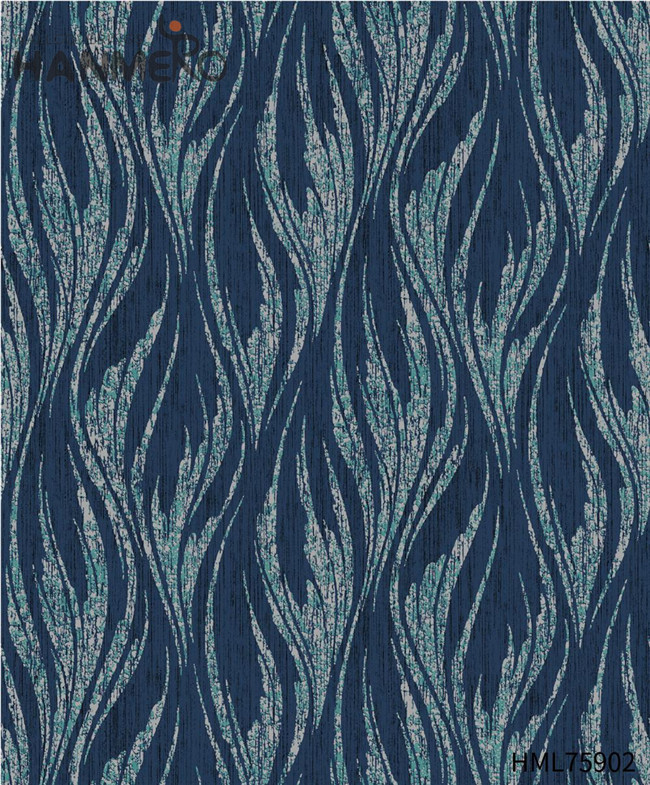 HANMERO Non-woven SGS.CE Certificate wallpaper images Flocking Pastoral Theatres 0.53*10M Flowers