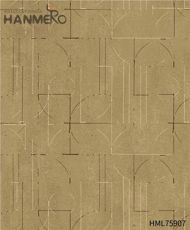 HANMERO 0.53*10M SGS.CE Certificate Flowers Flocking Pastoral Theatres Non-woven wallpaper interior