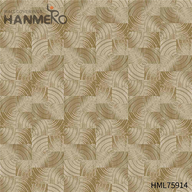 HANMERO Non-woven Theatres Flowers Flocking Pastoral SGS.CE Certificate 0.53*10M wallpaper house design