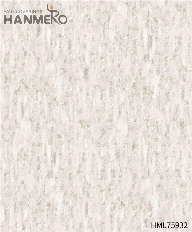 HANMERO SGS.CE Certificate Non-woven Flowers Flocking 0.53*10M cheap living room wallpaper Pastoral Theatres