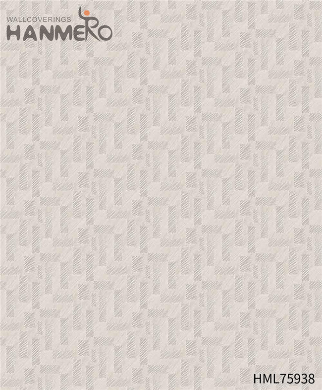 HANMERO SGS.CE Certificate Non-woven Flowers Flocking Theatres 0.53*10M room design wallpaper Pastoral