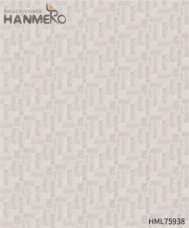 HANMERO SGS.CE Certificate Non-woven Flowers Flocking Theatres 0.53*10M room design wallpaper Pastoral