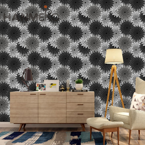 HANMERO PVC Cheap wallpaper online store Bronzing Modern Saloon 0.53M Geometric