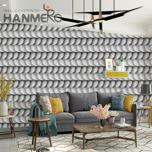 HANMERO PVC Cheap Geometric Bronzing Modern wallpaper wall coverings 0.53M Saloon