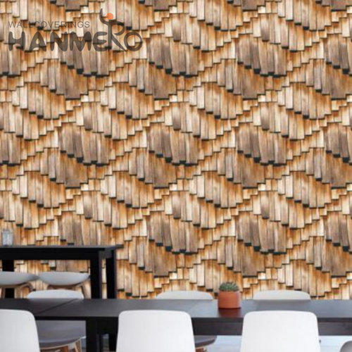 HANMERO PVC Cheap Geometric Bronzing Modern Saloon wallpaper designs for bathroom 0.53M