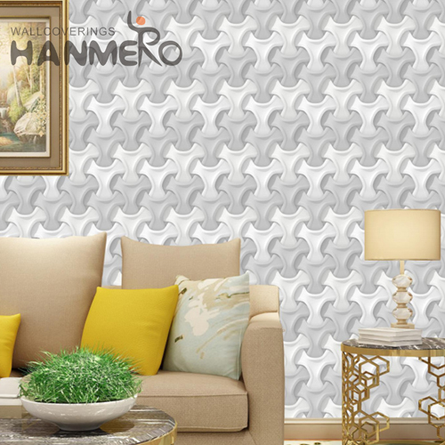 HANMERO PVC Cheap 0.53M Bronzing Modern Saloon Geometric interior home wallpaper