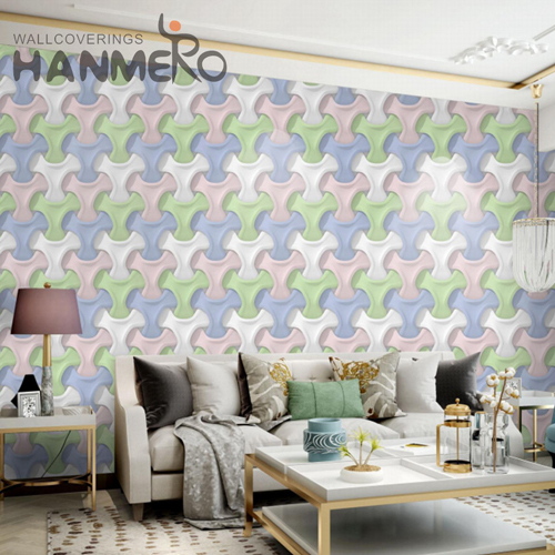 HANMERO PVC Cheap Geometric Bronzing 0.53M Saloon Modern wall and deco wallpaper