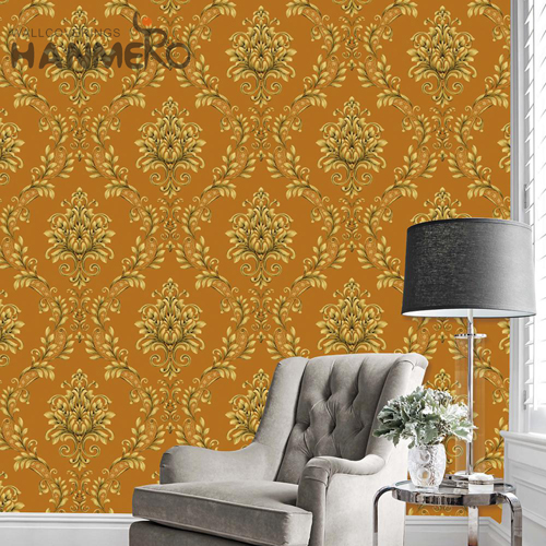 HANMERO PVC Strippable Flowers Deep Embossed European wallpaper to buy 0.53M Children Room