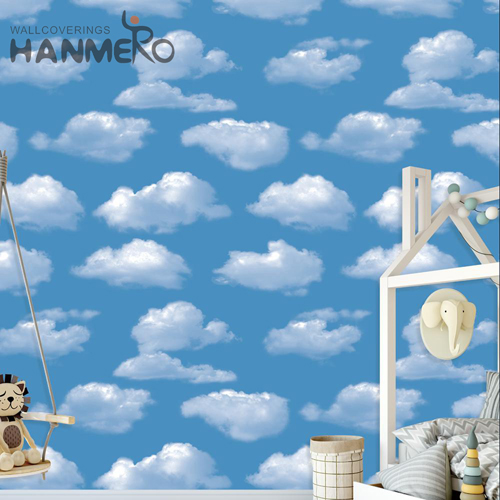 HANMERO PVC Strippable European Deep Embossed Flowers Children Room 0.53M wallpaper purchase online