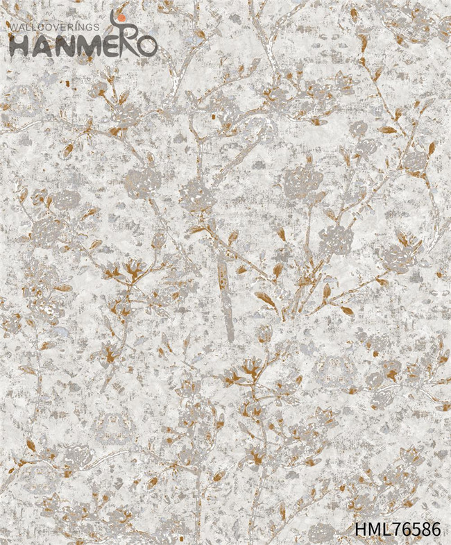 HANMERO Sex PVC Flowers Technology Pastoral House 0.53*10M wallpaper of wall