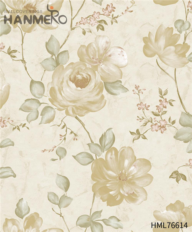 HANMERO wall paper store Sex Flowers Technology Pastoral House 0.53*10M PVC