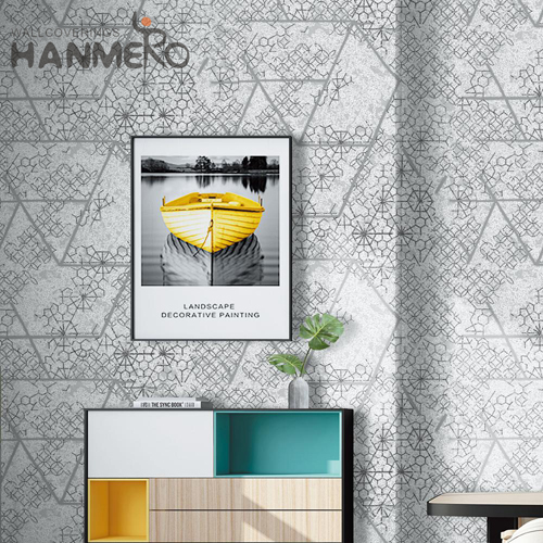 HANMERO Home Wall Stocklot Stone Flocking European PVC 0.53*10M wallpaper direct