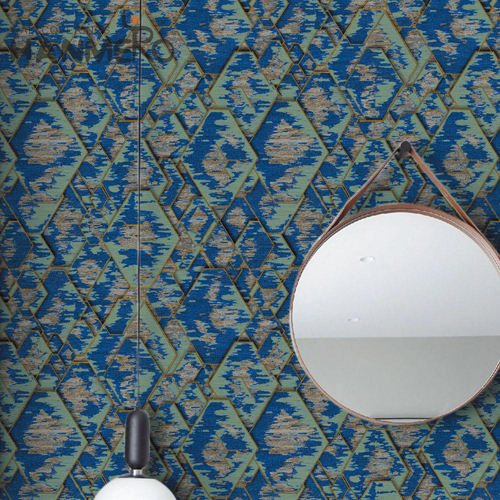 HANMERO PVC Luxury Geometric Deep Embossed wallpaper stores online Exhibition 0.53*10M Pastoral