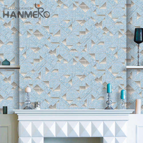 HANMERO 0.53*10M Luxury Geometric Deep Embossed Pastoral Exhibition PVC design house wallpaper