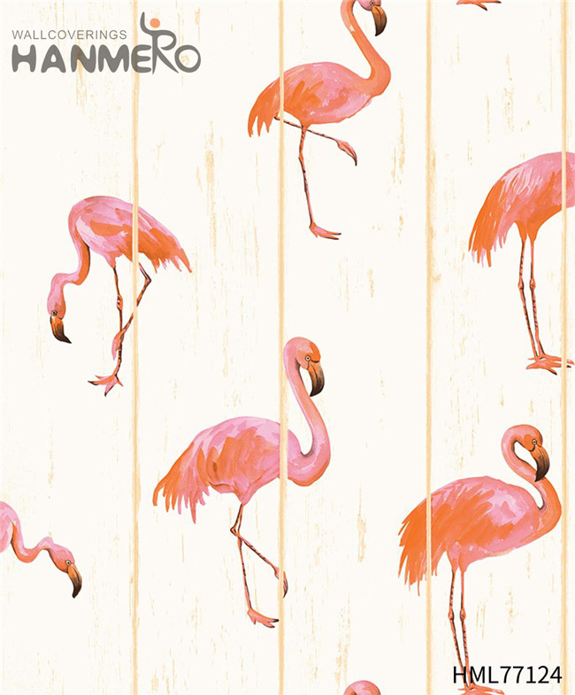 HANMERO PVC Durable Wood Technology wallpaper pattern Exhibition 0.53*10M European