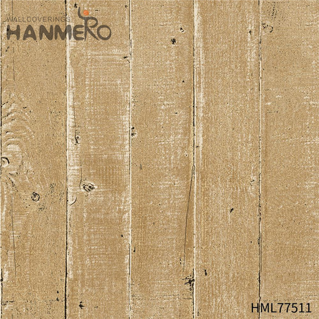 HANMERO PVC Durable Wood Technology European 0.53*10M Exhibition decorative wallpaper