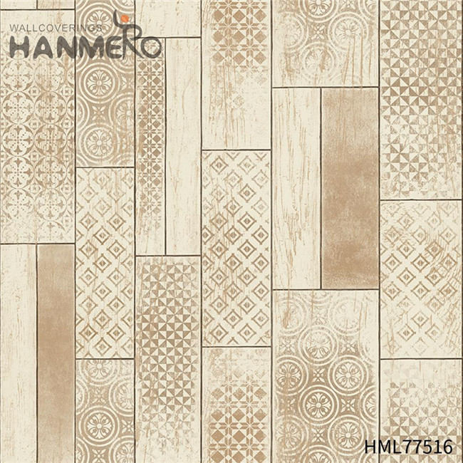 HANMERO PVC Durable Wood Technology Exhibition European 0.53*10M wallpaper kitchen