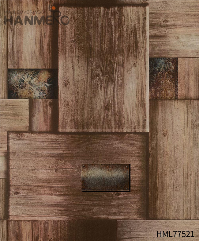 HANMERO Technology Durable Wood PVC European Exhibition 0.53*10M wallpaper outlet