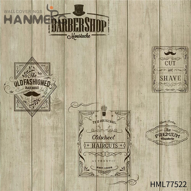 HANMERO PVC Technology Wood Durable European Exhibition 0.53*10M wallpaper for house decoration