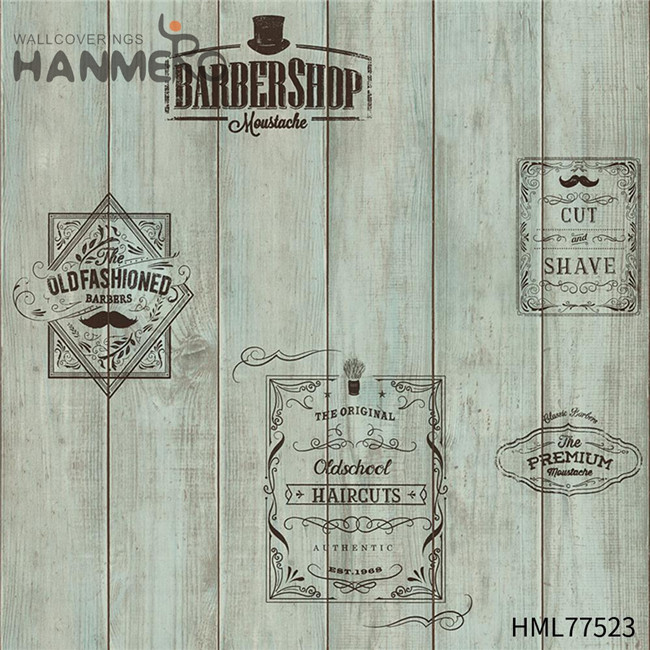 HANMERO PVC Durable Technology Wood European Exhibition 0.53*10M room wallpaper design