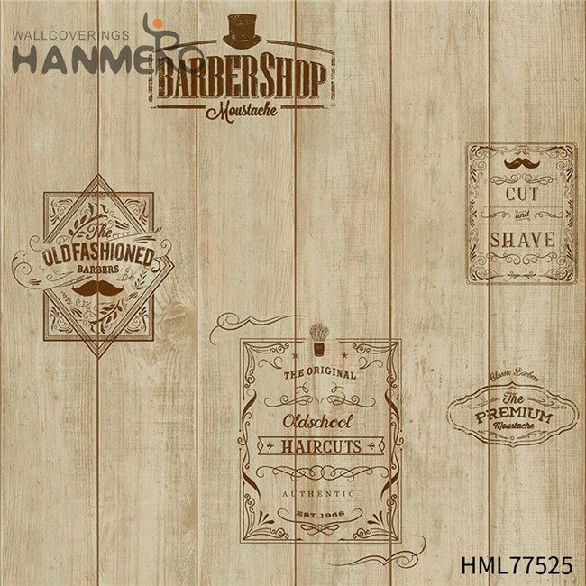 HANMERO PVC Wood Durable Technology European Exhibition 0.53*10M model wallpaper