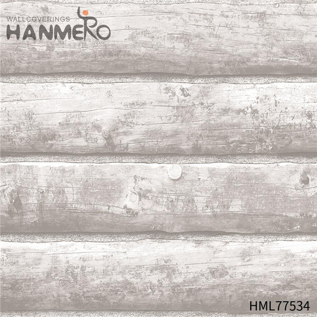 HANMERO Durable Exhibition 0.53*10M wallpaper for walls for sale European PVC Wood Technology