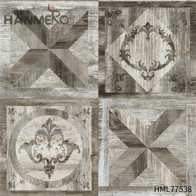 HANMERO European Exhibition 0.53*10M wallpaper for the house Durable PVC Wood Technology