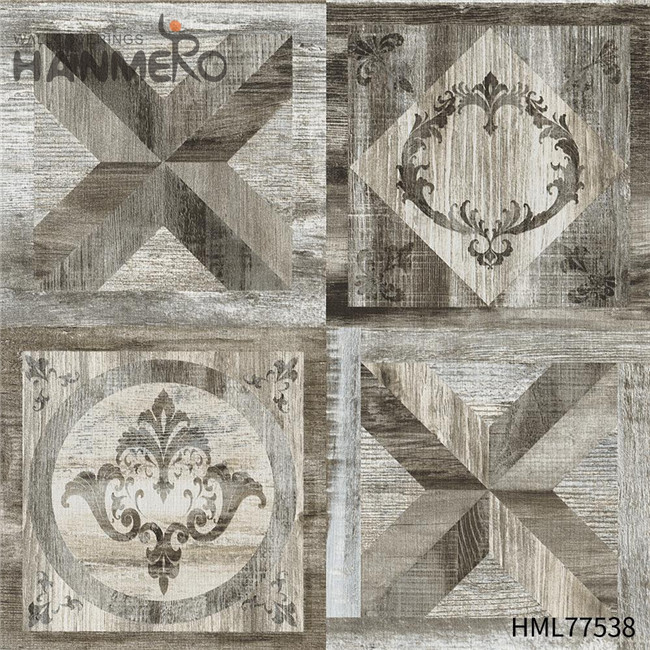 HANMERO European Exhibition 0.53*10M wallpaper for the house Durable PVC Wood Technology