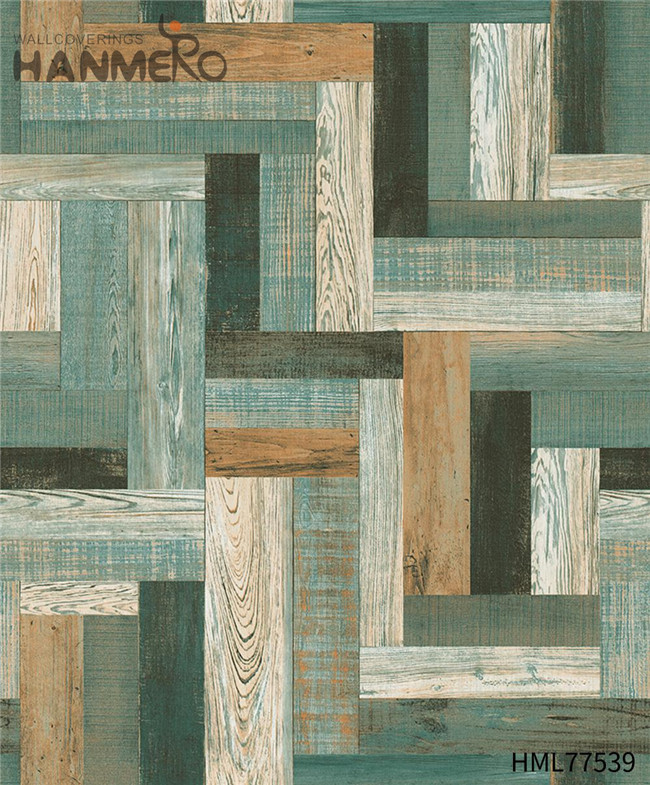 HANMERO Durable European Exhibition 0.53*10M wallpaper & borders Wood Technology PVC