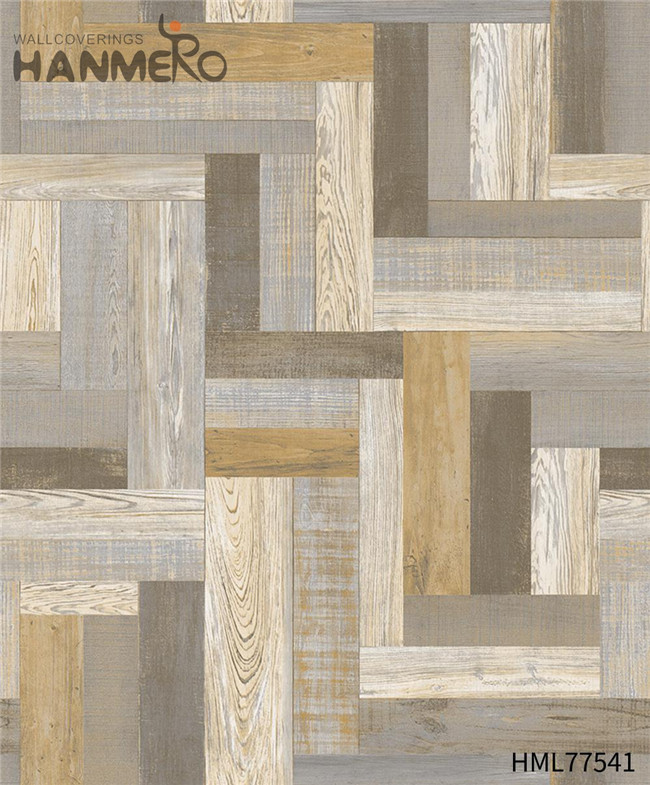 HANMERO Durable PVC Wood European Exhibition 0.53*10M company wallpaper Technology
