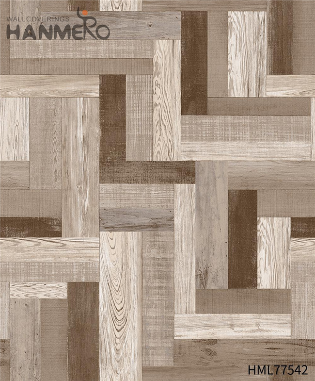 HANMERO Technology European Exhibition 0.53*10M designer wallpapers for bedrooms Wood Durable PVC