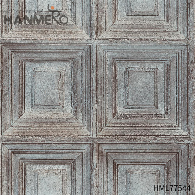 HANMERO Wood Technology Durable PVC European Exhibition 0.53*10M modern house wallpaper