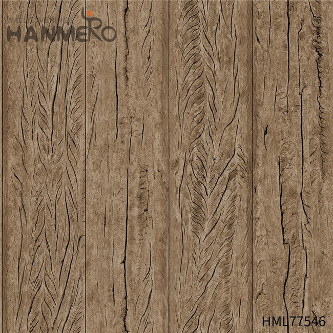 HANMERO latest wallpaper designs for walls Durable Wood Technology European Exhibition 0.53*10M PVC
