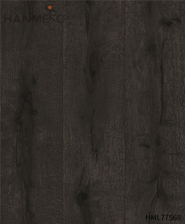 HANMERO damask wallpaper for sale Durable Wood Technology European Exhibition 0.53*10M PVC