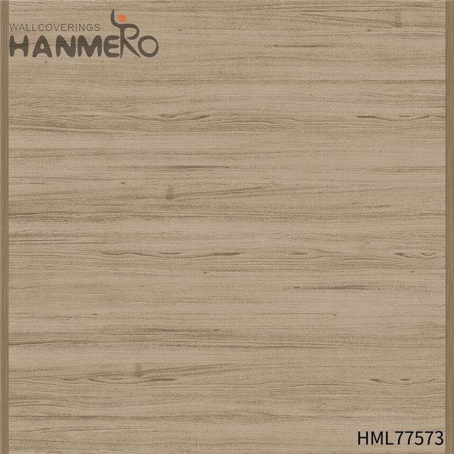 HANMERO latest bedroom wallpaper designs Durable Wood Technology European Exhibition 0.53*10M PVC