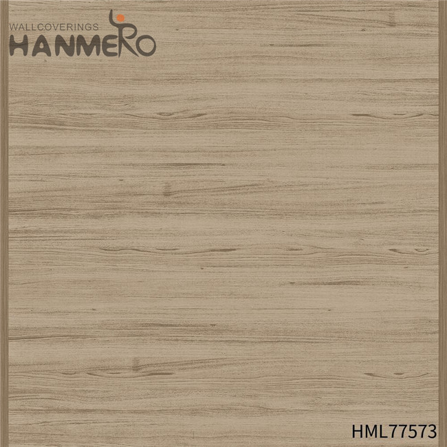 HANMERO latest bedroom wallpaper designs Durable Wood Technology European Exhibition 0.53*10M PVC