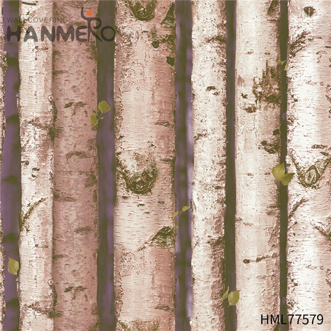 HANMERO stores that carry wallpaper Durable Wood Technology European Exhibition 0.53*10M PVC