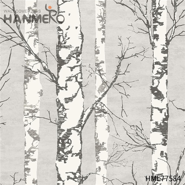 HANMERO wallpaper changer Durable Wood Technology European Exhibition 0.53*10M PVC