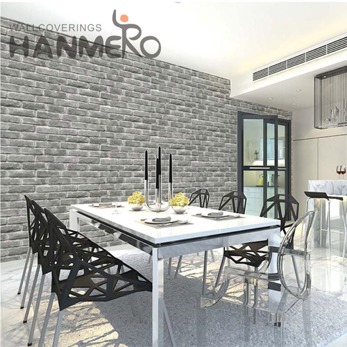 HANMERO PVC wallpaper pattern Brick Deep Embossed Modern Photo studio 0.53*9.2M Nature Sense